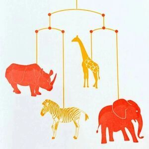 Baby Safari Mobile Greeting Card